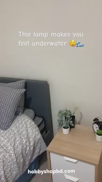 Ocean Wave Aurora Projector Light 16 Colors Dynamic Rotating Flame Crystal Lamp with Remote RGB Dimmable